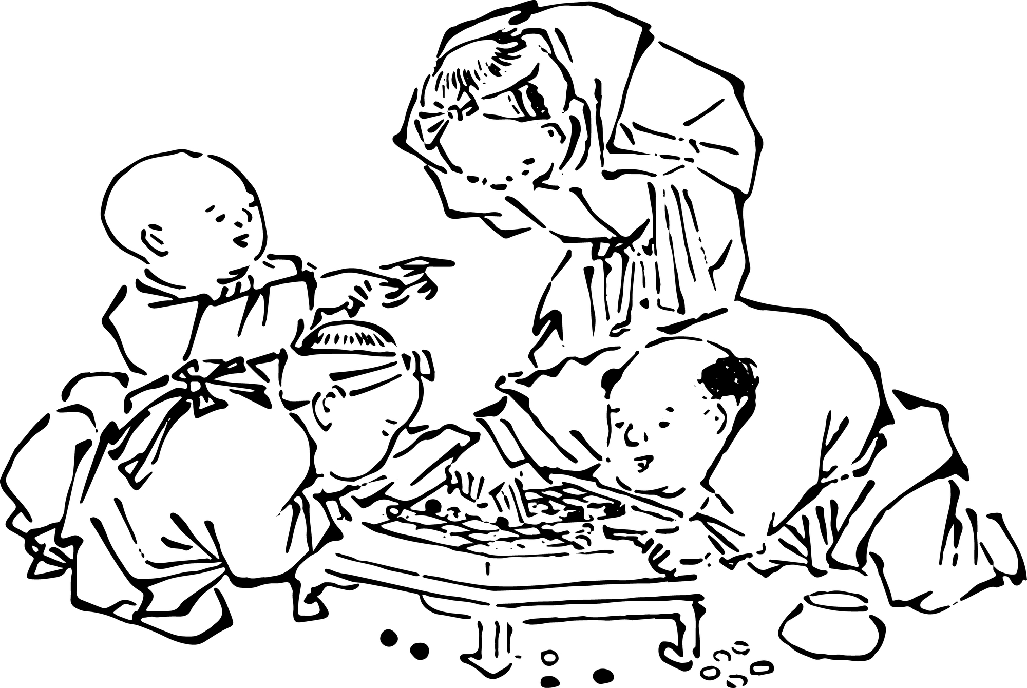 囲碁が武家から農業・商業を営む多くの人々にまで広まっていったのは鎌倉・室町時代のあたり